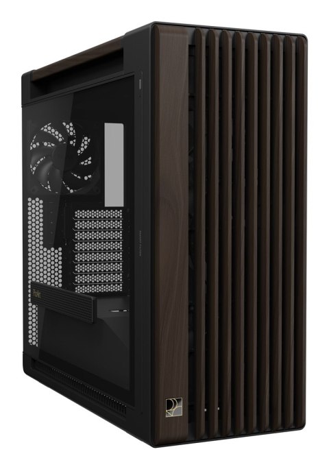 ASUS ProArt PA602 Wood Edition Modern Black - Tempered Glass Panel Midi Tower Czarny, Drewno