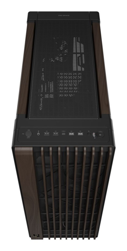 ASUS ProArt PA602 Wood Edition Modern Black - Tempered Glass Panel Midi Tower Czarny, Drewno