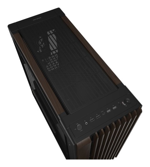 ASUS ProArt PA602 Wood Edition Modern Black - Tempered Glass Panel Midi Tower Czarny, Drewno