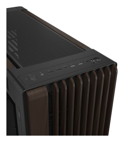ASUS ProArt PA602 Wood Edition Modern Black - Tempered Glass Panel Midi Tower Czarny, Drewno