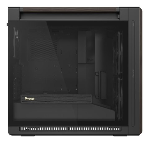 ASUS ProArt PA602 Wood Edition Modern Black - Tempered Glass Panel Midi Tower Czarny, Drewno