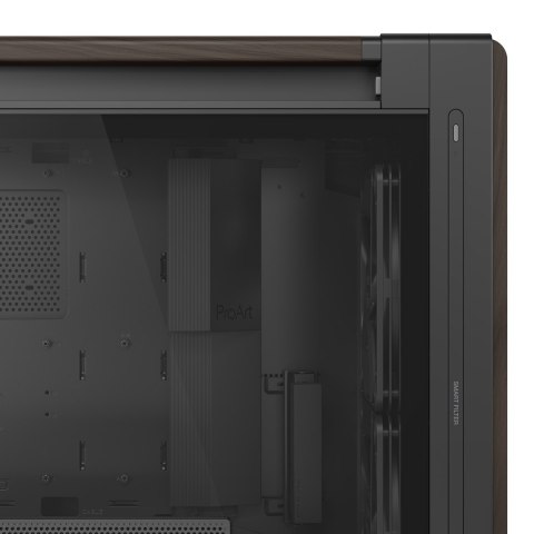 ASUS ProArt PA602 Wood Edition Modern Black - Tempered Glass Panel Midi Tower Czarny, Drewno