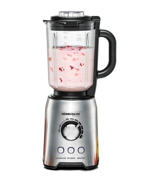 Blender Rommelsbacher MX1250 1,75 l, 1200 W, Mikser stołowy ze stali nierdzewnej