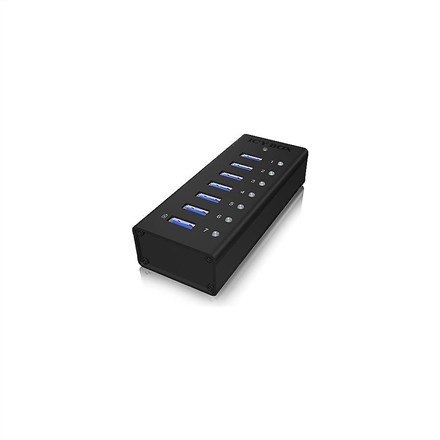 ICY BOX IB-AC618 USB 3.2 Gen 1 (3.1 Gen 1) Type-B 5000 Mbit/s Czarny
