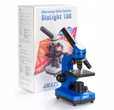 Mikroskop Delta Optical BioLight 100 (niebieski)