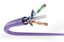 Kabel instalacyjny DIGITUS DK-1616-VH-5 kat.6, U/UTP, B2ca, AWG23/1, LSOH, 500m, fioletowy, szpula