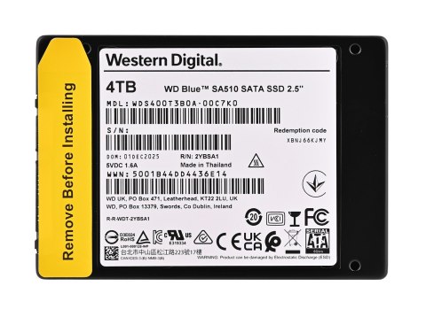 SSD WD Blue 4TB SATA WDS400T3B0A