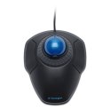 Kensington Trackball Orbit Mysz przewodowa z pierścieniem przewijania oferuje lepszą ergonomię, czarna