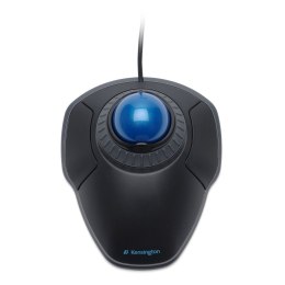 Kensington Trackball Orbit Mysz przewodowa z pierścieniem przewijania oferuje lepszą ergonomię, czarna