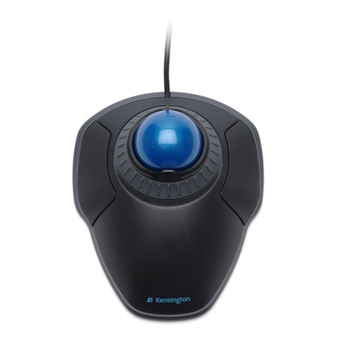 Kensington Trackball Orbit Mysz przewodowa z pierścieniem przewijania oferuje lepszą ergonomię, czarna