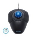 Kensington Trackball Orbit Mysz przewodowa z pierścieniem przewijania oferuje lepszą ergonomię, czarna
