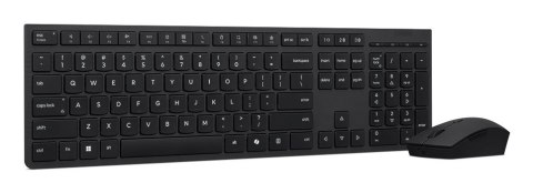 Lenovo Professional Bezprzewodowa ładowalna klawiatura i mysz combo | Zestaw klawiatury i myszy | Bezprzewodowy | Mysz w zestawi