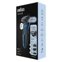 Braun Series 6 61-B4500cs - Golarka foliowa - Niebieski - Przyciski - LED - Ładowanie - Zasilanie - AC/Bateria