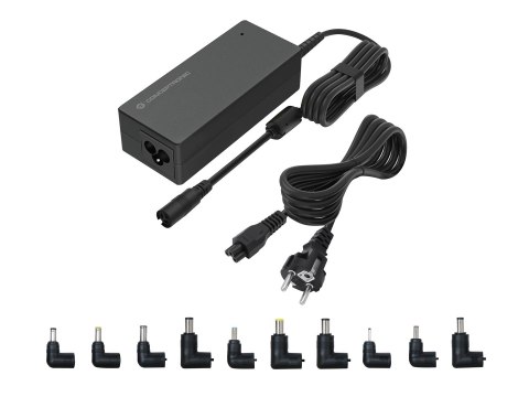 Conceptronic OZUL08B10 adapter zasilający/ inwentor Wewnętrzna 90 W Czarny