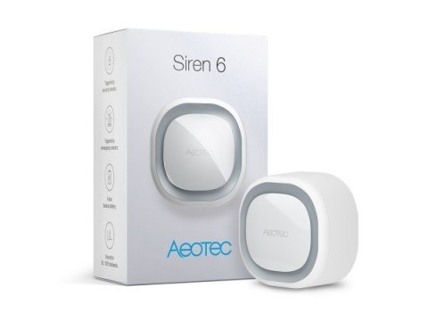 Z-Wave Siren 6 Syrena bezprzewodowa Wewnątrz/Na wolnym powietrzu Biały