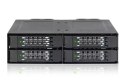 Płyta montażowa IcyDock 4x6.3cm SATAI-III w 1x5.25" HDD/SSD bk