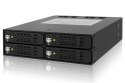Płyta montażowa IcyDock 4x6,3cm SATAI-III/SAS w 1x5,25" HDD/SSD