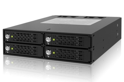 Płyta montażowa IcyDock 4x6,3cm SATAI-III/SAS w 1x5,25" HDD/SSD