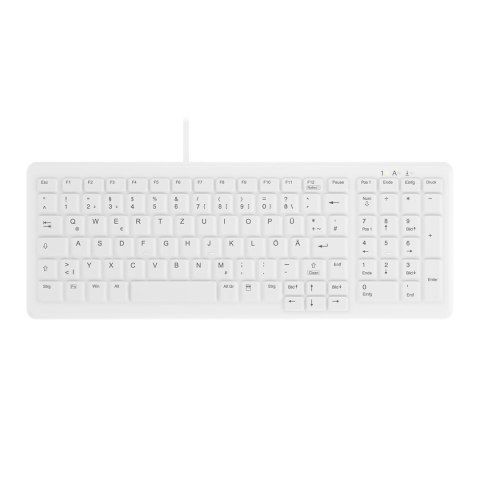 Contour Design Active Key AK-C7000 klawiatura Medyczna USB QWERTZ Niemiecki Biały