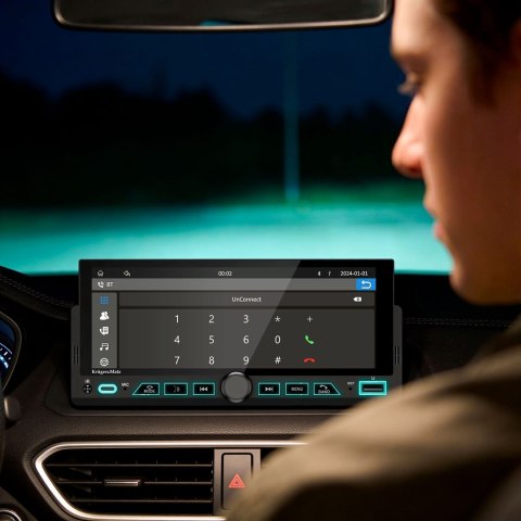 KRUGER&MATZ RADIO SAMOCHODOWE KM2017 CARPLAY/ANDROIDAUTO 1DIN