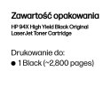 HP 94X High Yield Black Original LaserJet Toner Cartridge