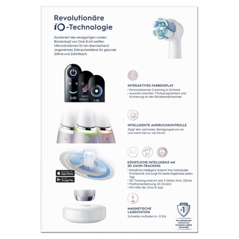 Obrotowo-pulsacyjna szczoteczka do zębów Oral-B iO Series 9n iO 9 Rose Quartz