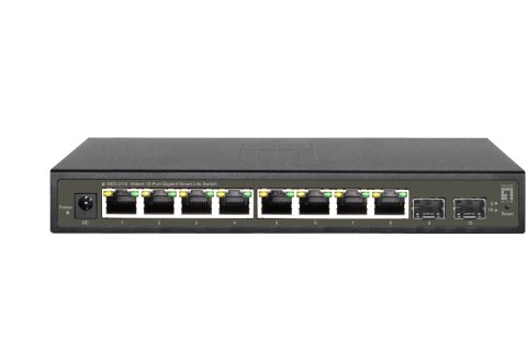 10-portowy gigabitowy przełącznik Smart Lite LevelOne Hilbert