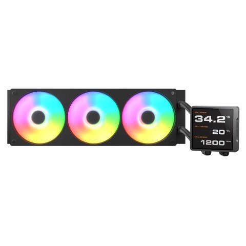 Cooler COUGAR CGR-PSDVPRGB-B-360 Procesor Chłodnica cieczy all-in-one 12 cm Czarny