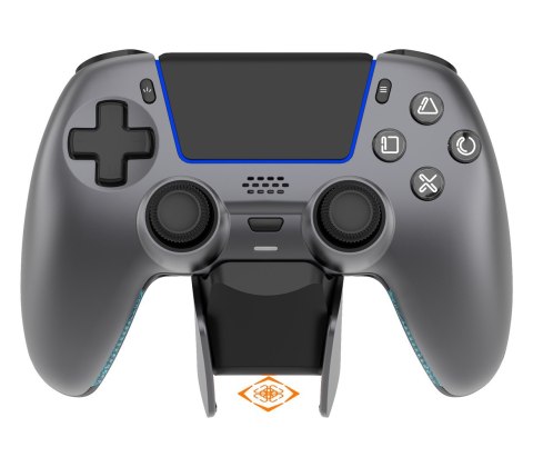 Deltaco Gaming GAM-199-STEELGRAY kontroler gier Szary, Metaliczny, Stal Bluetooth/USB Gamepad PlayStation 5, Android, iOS