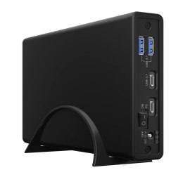ICY BOX IB-382H-C31 Obudowa HDD/SSD Czarny 2.5/3.5