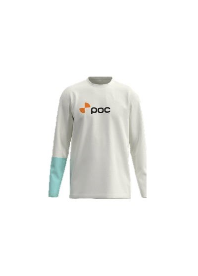Koszulka POC L/S Tee biała - L
