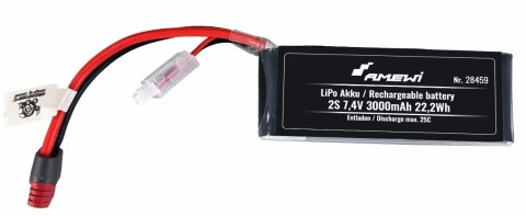 Akumulator Amewi LiPo 2S 7,4 V 3000 mAh 25C Wtyczka T