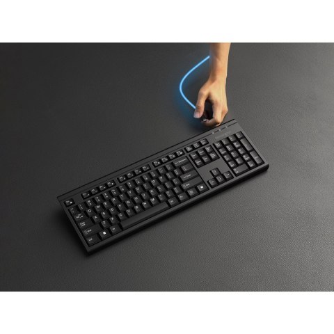 Kensington KM270 EQ klawiatura RF Wireless + Bluetooth Czarny