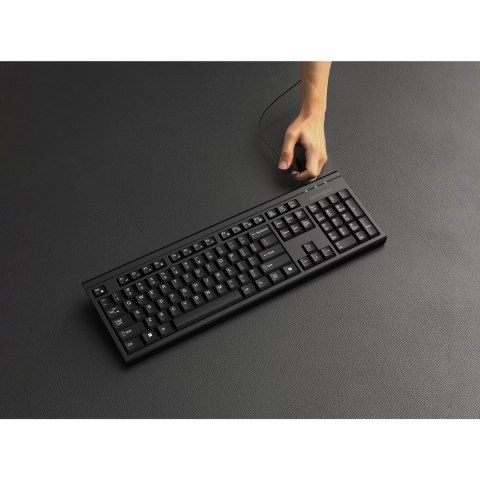 Kensington KM270 EQ klawiatura RF Wireless + Bluetooth Czarny