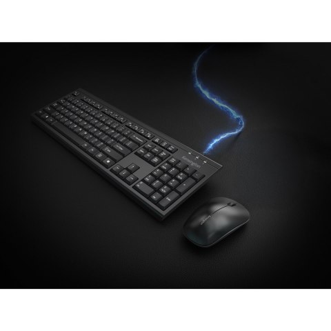 Kensington KM270 EQ klawiatura RF Wireless + Bluetooth Czarny