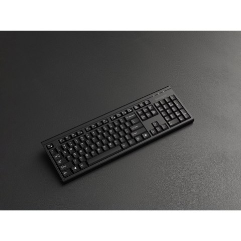 Kensington KM270 EQ klawiatura RF Wireless + Bluetooth Czarny