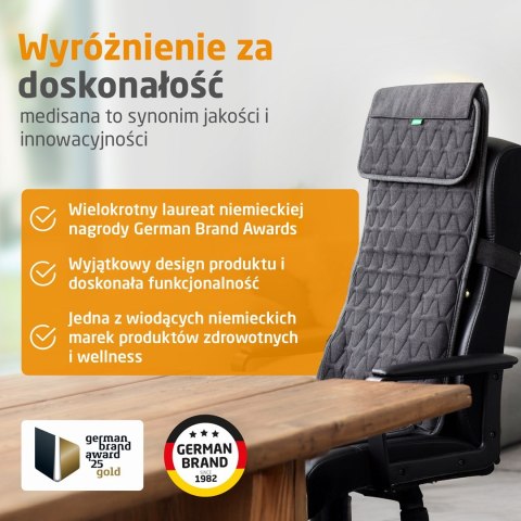 Biurowa mata masująca Shiatsu Medisana MC 700 2 poziomy intensywności | punktowy ucisk | podgrzewanie | 474 x 780 mm