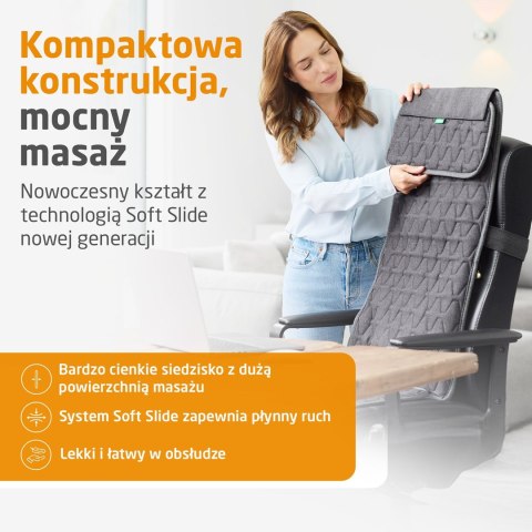 Biurowa mata masująca Shiatsu Medisana MC 700 2 poziomy intensywności | punktowy ucisk | podgrzewanie | 474 x 780 mm
