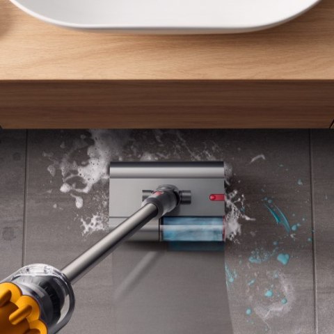 Dyson V12 Submarine Odkurzacz pionowy 3 w 1 Bateria Suchy i Mokry HEPA Bez worka 0,35 l Nikiel, Żółty