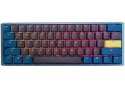 Ducky One 3 Daybreak Mini klawiatura Gaming USB Niemiecki Czarny, Niebieski, Zielony