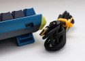 Ducky One 3 Daybreak Mini klawiatura Gaming USB Niemiecki Czarny, Niebieski, Zielony