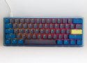 Ducky One 3 Daybreak Mini klawiatura Gaming USB Niemiecki Czarny, Niebieski, Zielony