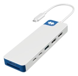 9-portowa stacja dokująca Hyper HyperDrive Flex Dual 4K HDMI, biały/niebieski | HD4103BUGL | Ilość portów HDMI: 2