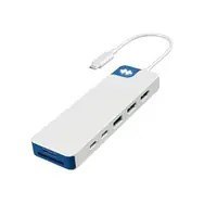 9-portowa stacja dokująca Hyper HyperDrive Flex Dual 4K HDMI, biały/niebieski | HD4103BUGL | Ilość portów HDMI: 2