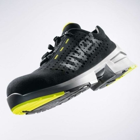 Buty ochronne Uvex 85438 r.43 Podeszwa PUR W11, Czarny, Limonka