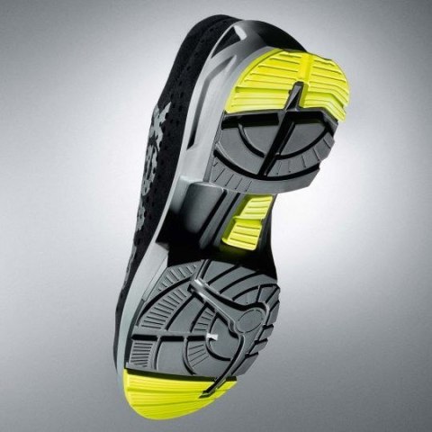 Buty ochronne Uvex 85438 r.43 Podeszwa PUR W11, Czarny, Limonka