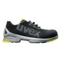 Buty ochronne Uvex 85438 r.43 Podeszwa PUR W11, Czarny, Limonka