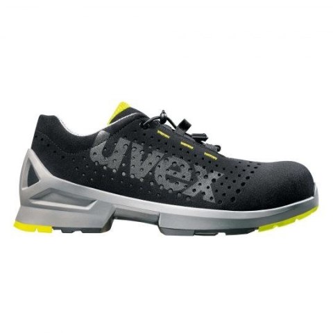 Buty ochronne Uvex 85438 r.43 Podeszwa PUR W11, Czarny, Limonka