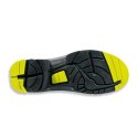 Buty ochronne Uvex 85438 r.43 Podeszwa PUR W11, Czarny, Limonka