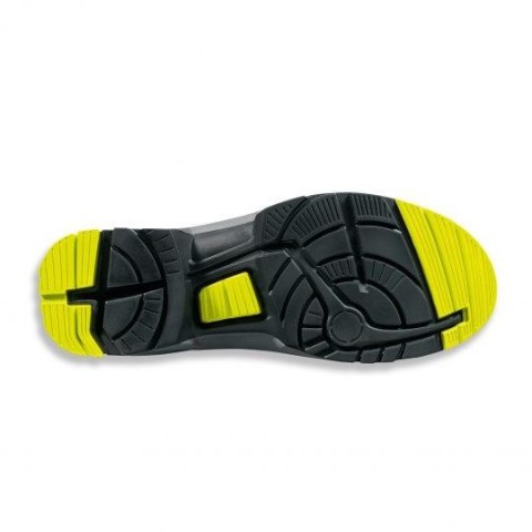 Buty ochronne Uvex 85438 r.43 Podeszwa PUR W11, Czarny, Limonka
